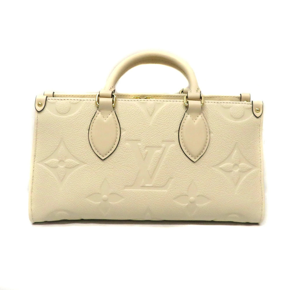 Louis Vuitton OnTheGo Ew Bag Chain Shoulder Bag Leather Tan